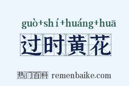 过时黄花是什么意思的图片